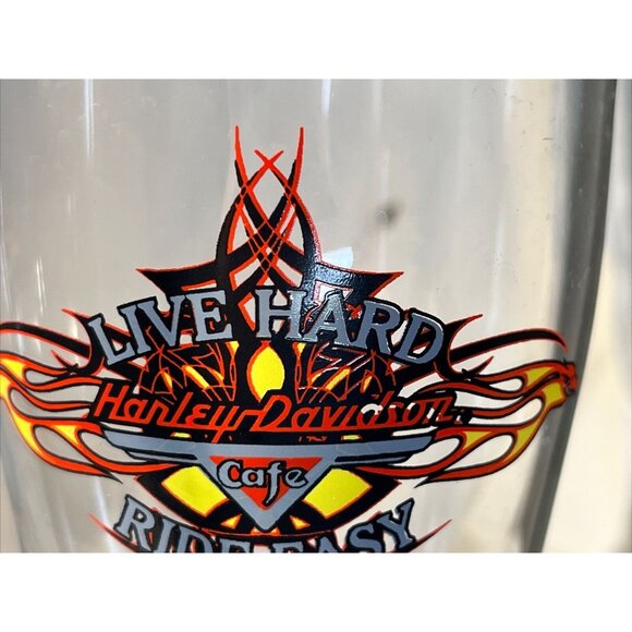 Harley Davidson Ride Easy Cafe Las Vegas Pair Pilsner Beer Glasses - Picture 11 of 14